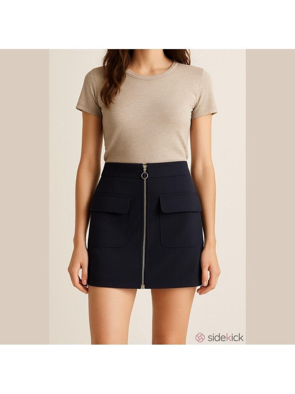 Forever 21 Navy Blue Mini Skirt - Size M